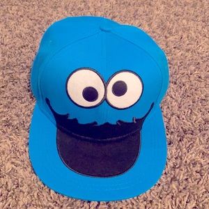 Blue Cookie Monster Sesame Street Original SnapBack Hat
